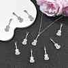 SHEGRACE Brass Clear Cubic Zirconia Pendants XGRQ1R798-361P-5