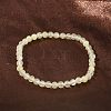 Natural Golden Silk Jade Round Beaded Stretch Bracelets for Women BJEW-F535-01A-2