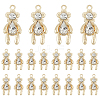 CHGCRAFT 20Pcs Rack Plating Alloy Pendants FIND-CA0004-41-1