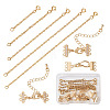 2Pcs Brass Hook and S-Hook Clasps DIY-TA0004-25-1