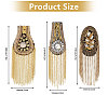 Globleland 6Pcs 3 Styles Fashionable Tassel Epaulettes AJEW-GL0002-25-2