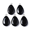 Synthetic Black Stone Pendants G-S356-14A-1