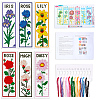 1 Bag Bookmarks Painting Needle Felting Kit for Beginners DIY-CP0013-36C-7