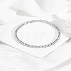1Pc Brass Rhinestone Cup Chains Bracelets for Women BJEW-LP0015-19P-3