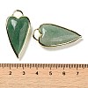 Natural Green Strawberry Quartz Pendants G-K347-01G-07-3