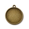 Tibetan Style Pendant Cabochon Settings LS-TIBEP-K020-06AB-NF-1