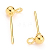 316L Surgical Stainless Steel Round Ball Stud Earring Post X-STAS-Z035-02G-H-2