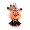 Halloween Theme Resin Pendants RESI-M046-01N-1