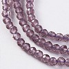 Glass Beads Strands EGLA-E057-02B-19-3