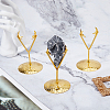 Alloy Crystal Ball Crafts Holder ODIS-WH0030-260G-5