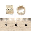 Brass Micro Pave Cubic Zirconia European Beads KK-K297-36KCG-2