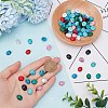 80Pcs 10 Styles Natural Howlite & Synthetic Turquoise & Synthetic Malachite Cabochons G-AR0006-05-3