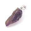 Natural Amethyst Pendants G-F587-03P-2