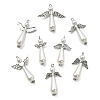 40Pcs 8 Styles Acrylic Imitation Pearl & Alloy Charms PALLOY-CJ0002-67-7