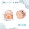 32Pcs Brass Ear Nuts KK-ME0003-62RG-2