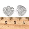 Brass Micro Pave Cubic Zirconia Charms KK-C086-07P-3