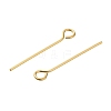 Brass Eye Pins KK-H502-02C-G-2