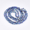 Electroplate Glass Beads Strands X-EGLA-S176-07B-B01-2