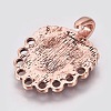 Eco-Friendly Zinc Alloy Hook Clasps PALLOY-WH0031-02R-6