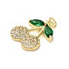 Brass Micro Pave Cubic Zirconia Pendants KK-L229-02G-01-2