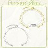 2Pcs Brass End with Chains AJEW-CJ00012-2