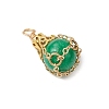 Dyed Natural White Jade Pendants PALLOY-JF03396-05-3