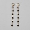Alloy Flat Round Tassel Leverback Earrings EJEW-WH0020-36B-1