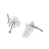 Natural Pearl Ear Studs EJEW-P286-37P-2