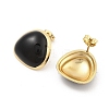 PVD Vacuum Plating Golden 304 Stainless Steel Stud Earrings for Women EJEW-Z068-06G-3