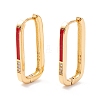Real 18K Gold Plated Cubic Zirconia Hoop Earrings EJEW-I260-25G-03-NR-2
