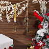 6Pcs 6 Styles Tibetan Style Brass Bell Pendants KK-FH0008-31-4