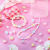 100Pcs 5 Colors Transparent Acrylic Beads TACR-TA0001-73-7