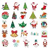 50Pcs Christmas PVC Self Adhesive Stickers XMAS-PW0001-194-3