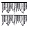 1 Yard Glass Fringe Trimming AJEW-PH0006-69-6