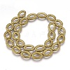 Electroplated Non-magnetic Synthetic Hematite Beads Strands LS-G-P392-P02-1
