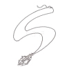 Non-Tarnish 3Pcs 3 Styles 304 Stainless Steel Macrame Pouch Necklace Makings NJEW-JN04901-02-4