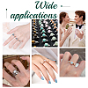 8Pcs 2 Colors Adjustable Brass Ring Components KK-WR0001-85-5