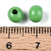 Spray Painted Round Natural Schima Wood Beads WOOD-A018-6mm-08-3
