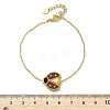 304 Stainless Steel Cable Chain Charm Bracelets for Women BJEW-U024-02G-01-5