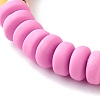 Handmade Polymer Clay Beads Stretch Bracelets BJEW-JB06497-7