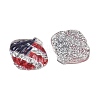Independence Day Transparent Epoxy Resin & Glitter Powder Powder Cabochons RESI-G132-02-2