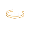 304 Stainless Steel Cuff Bangles STAS-OY007-69G-1