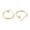 Brass Stud Earrings KK-P205-02G-3
