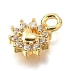 Brass Micro Pave Cubic Zirconia Pendants LS-KK-D385-02G-03-2