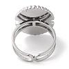 Ion Plating(IP) 304 Stainless Steel Ring RJEW-B059-07P-03-3