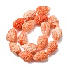 Synthetic Coral Dyed Carved Beads Strands SH-CBAE713-01A-3