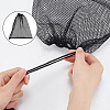 Polyester Mesh Drawstring Storage Bags ABAG-WH0044-49C-3