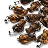 Natural Tiger Eye Pendants G-B127-10P-12-1