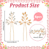 6Pcs Alloy Rhinestone Hair Sticks for Women OHAR-FG0001-08KCG-2