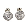 Rack Plating Brass Micro Pave Cubic Zirconia Earrings EJEW-I304-19P-09-1